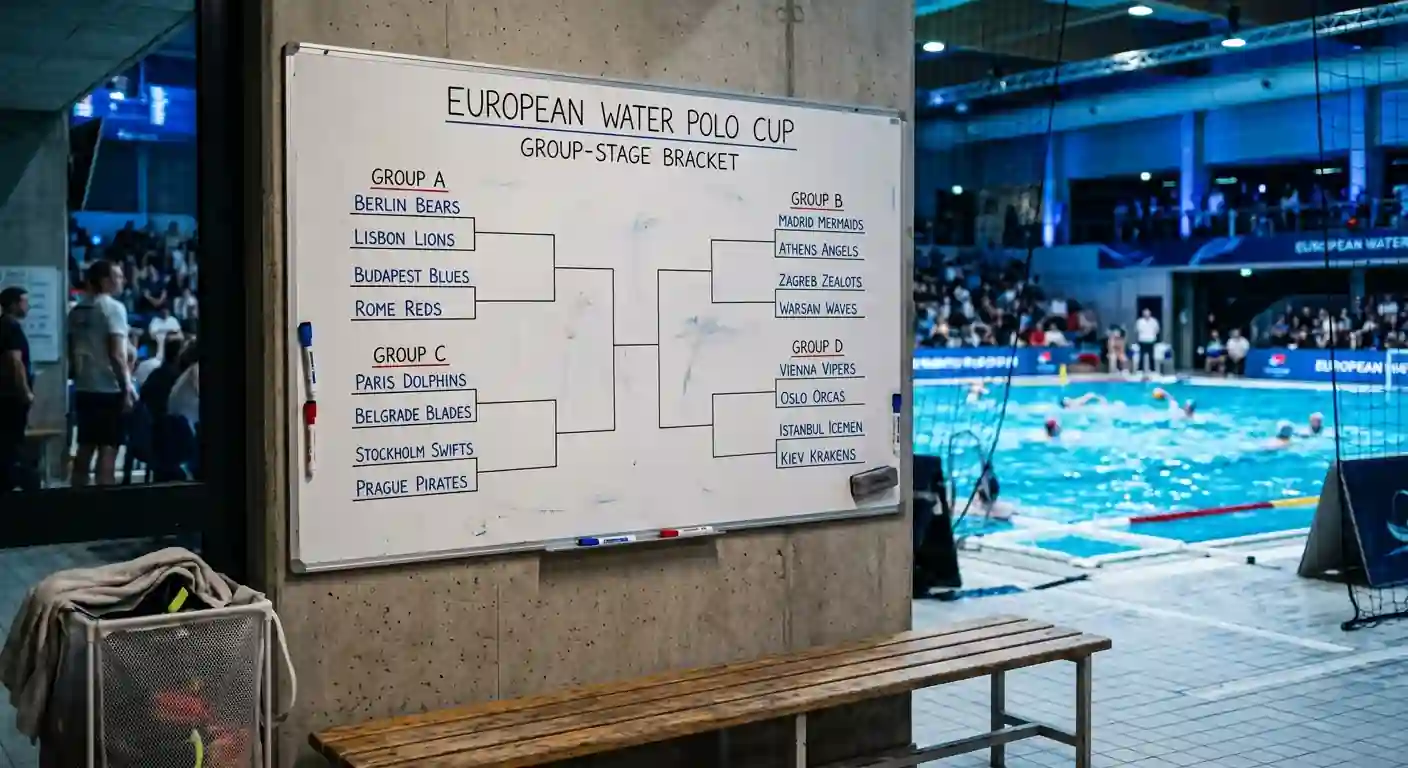Tabellone della fase a gironi della LEN Champions League di pallanuoto