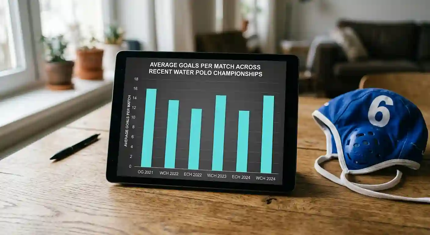 Grafico a barre della media reti per match al Mondiale di pallanuoto