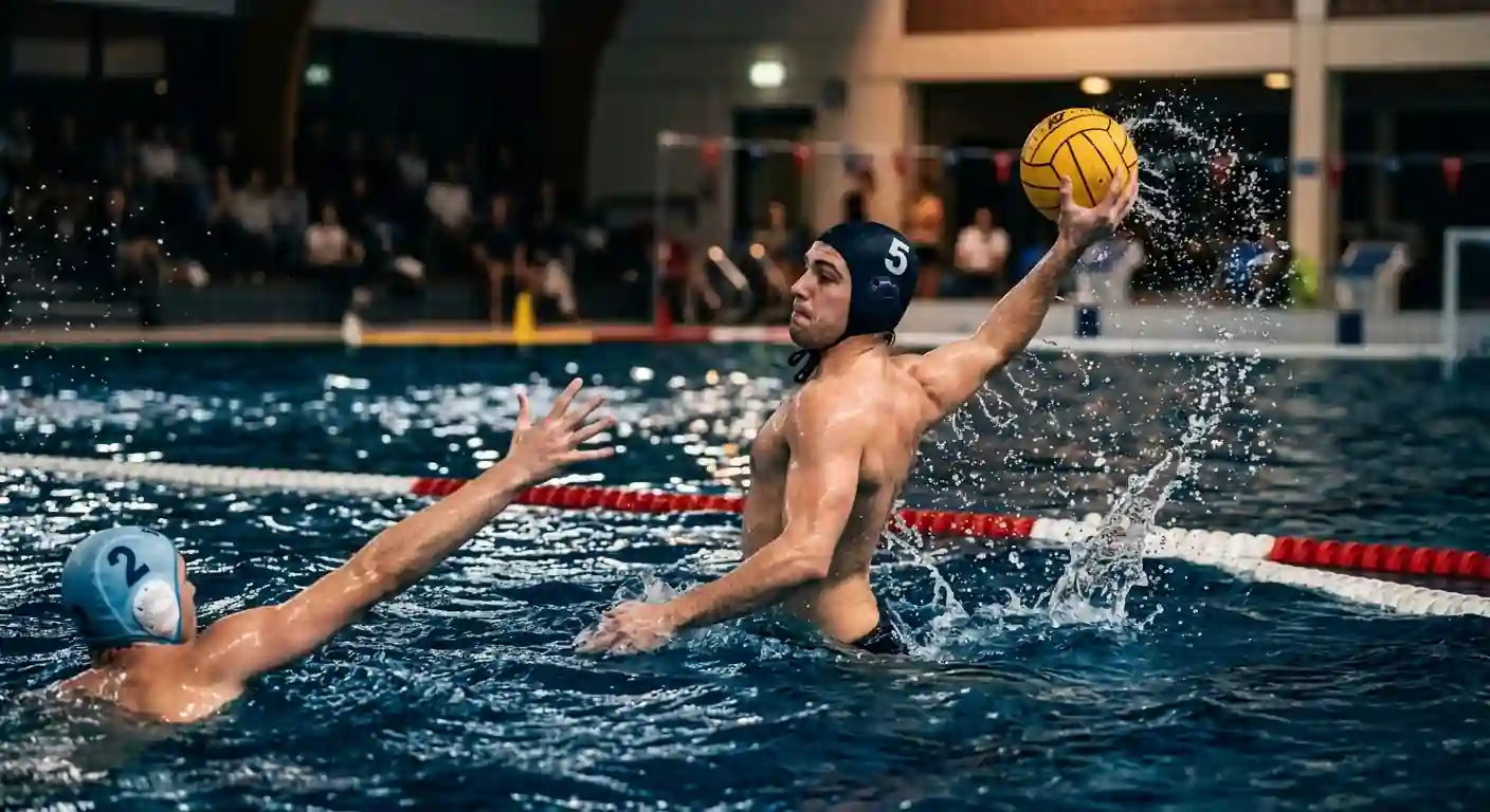 Pro Recco in attacco durante una partita di Serie A1 di pallanuoto